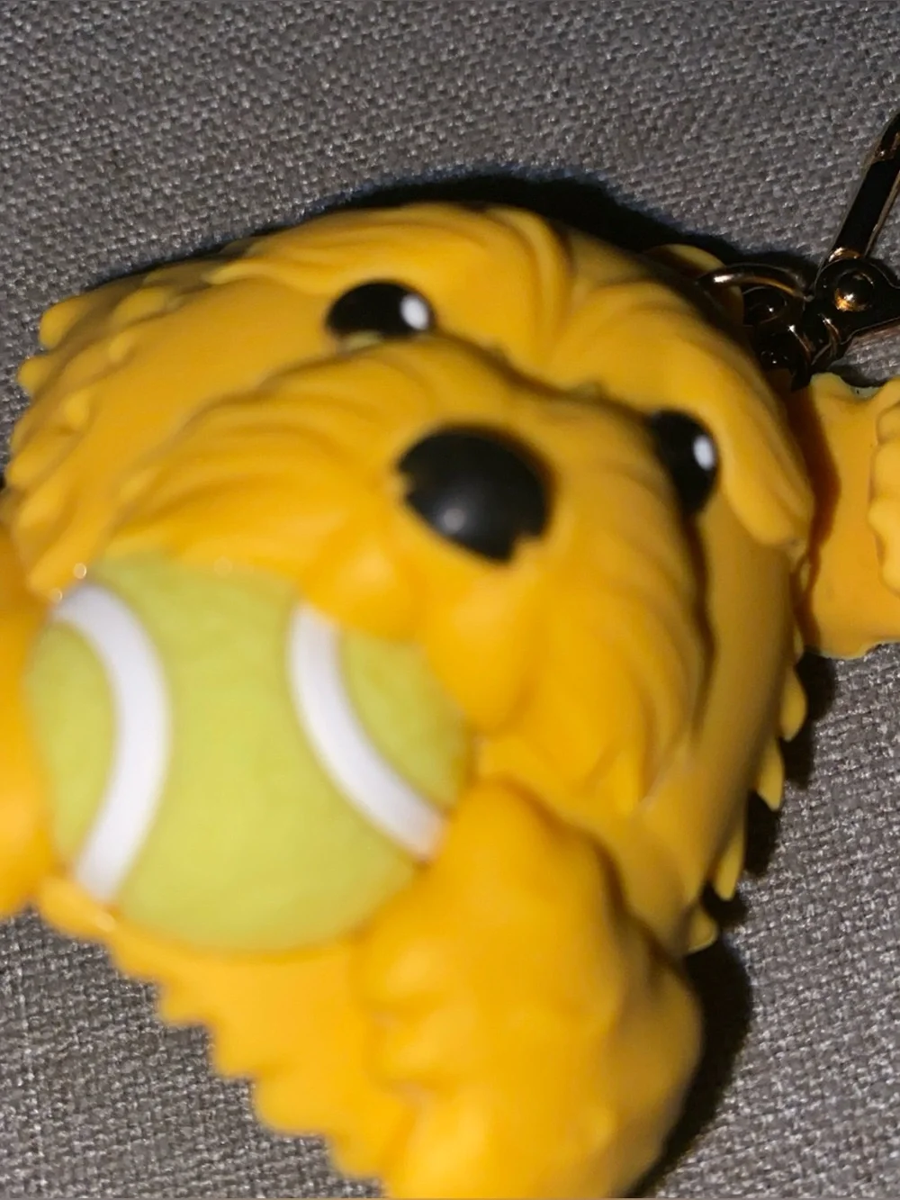 Bath & Body Works Pocketbac Yellow Dog Tennis Ball Sanitizer Holder Purse Charm